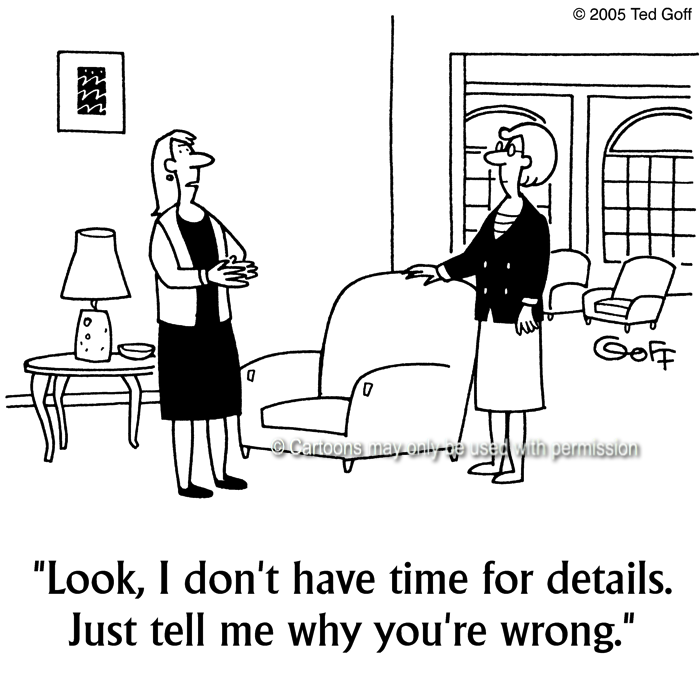 Cartoon about management