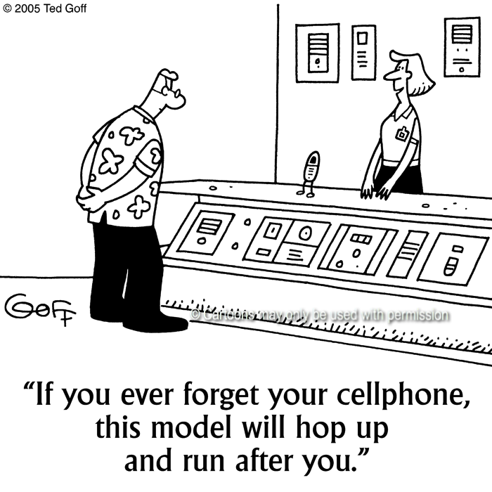 Cartoon about telephone
