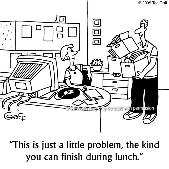 Cartoon about office