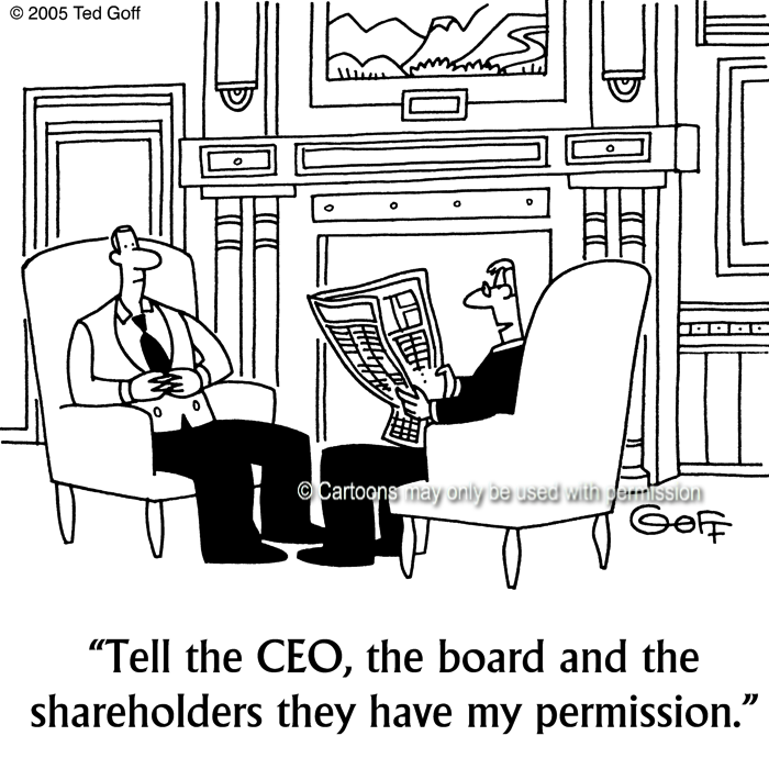 Cartoon about management