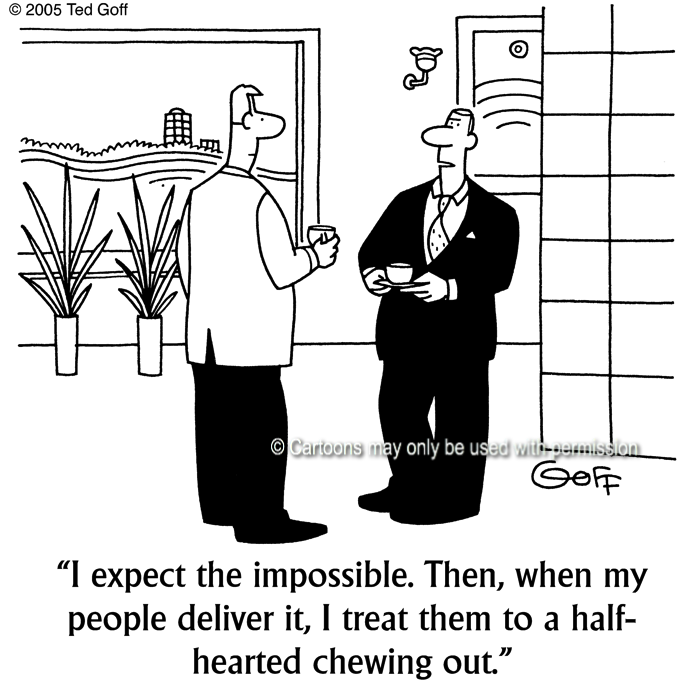 Cartoon about management