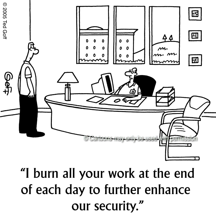 Cartoon about management