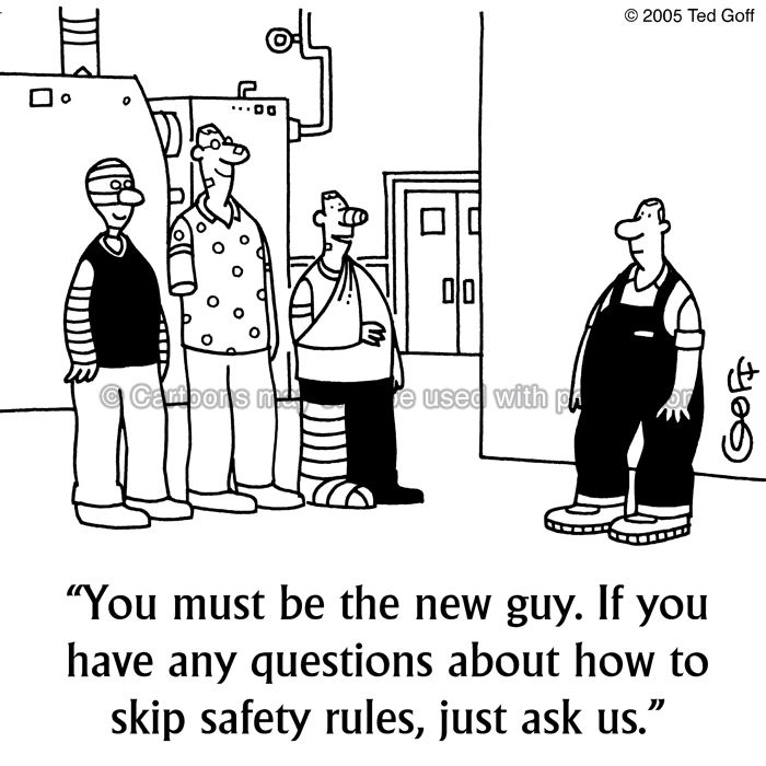 Cartoon about safety