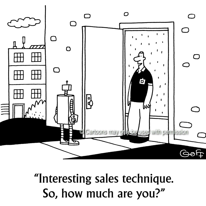 Cartoon about computer