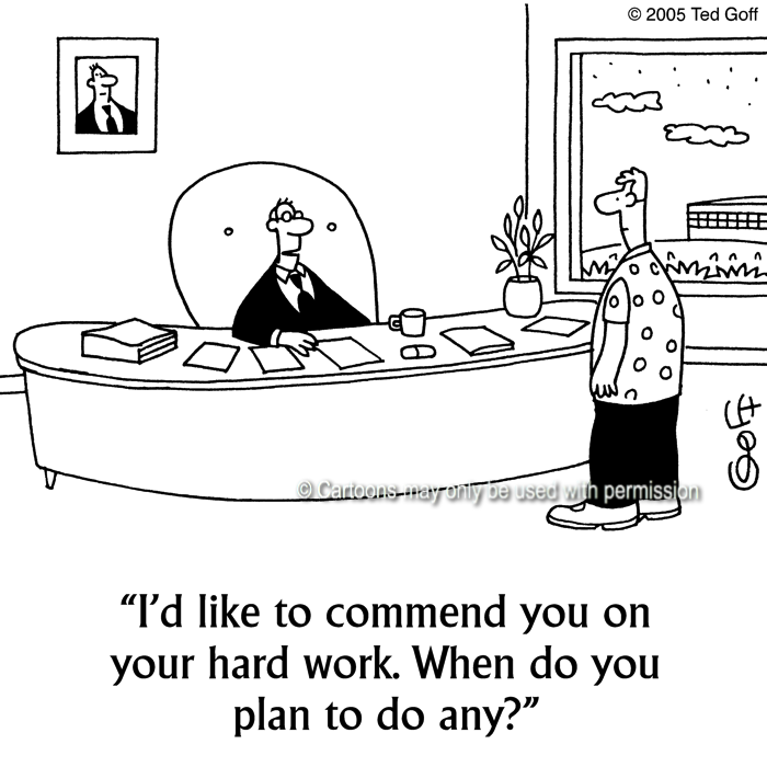 Cartoon about management