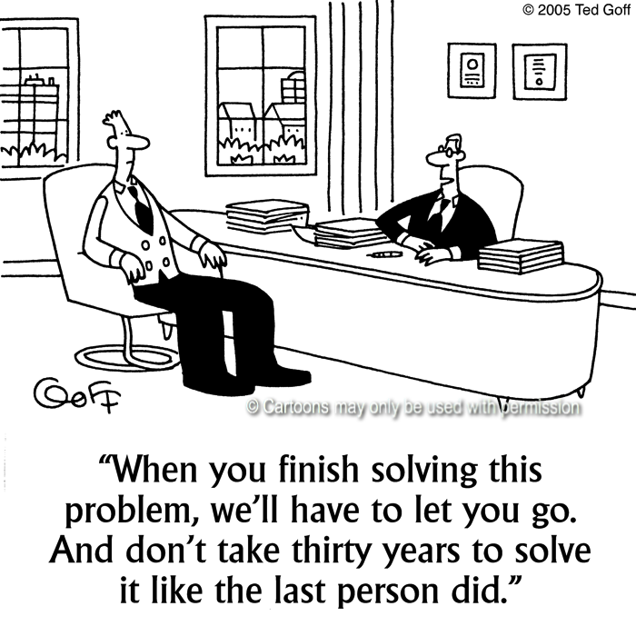 Cartoon about management