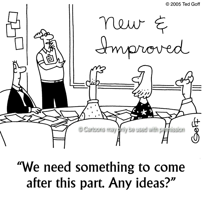 Cartoon about sales