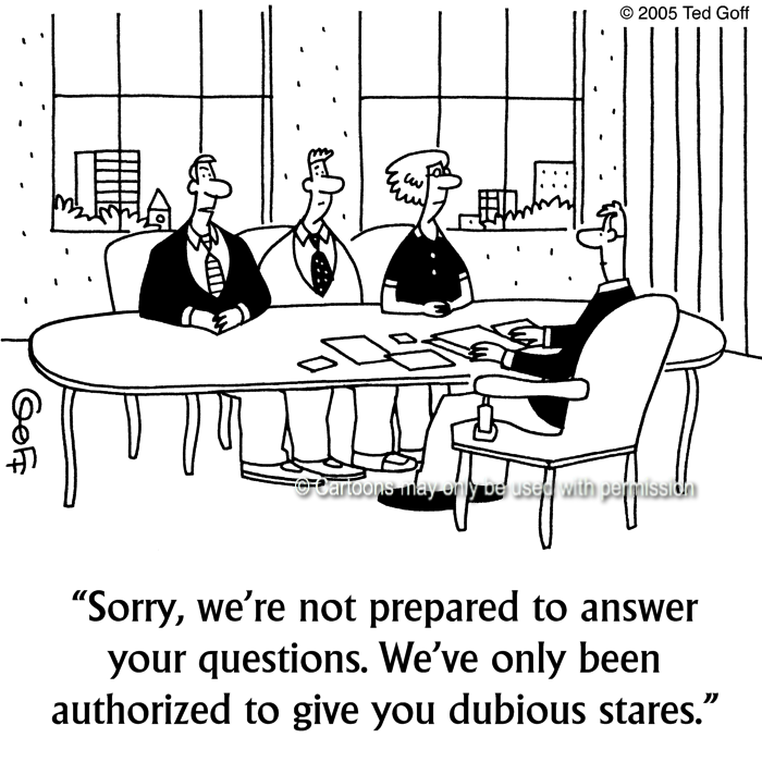 Cartoon about management
