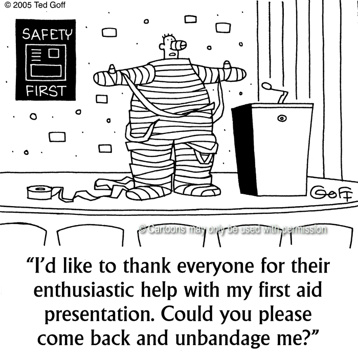 Cartoon about safety
