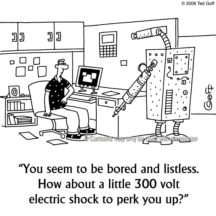 Cartoon about computer