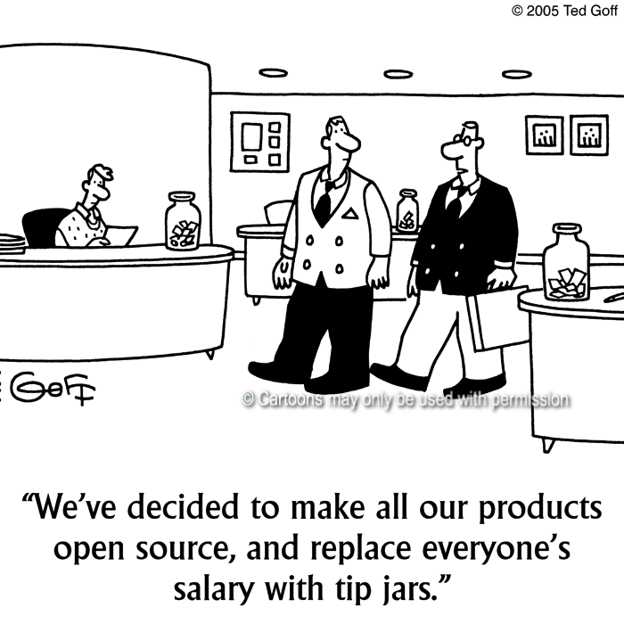 Cartoon about computer