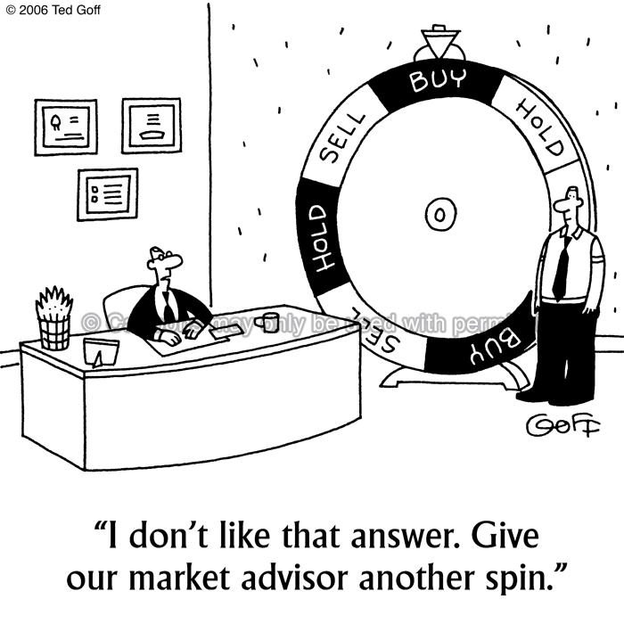 Cartoon about financial