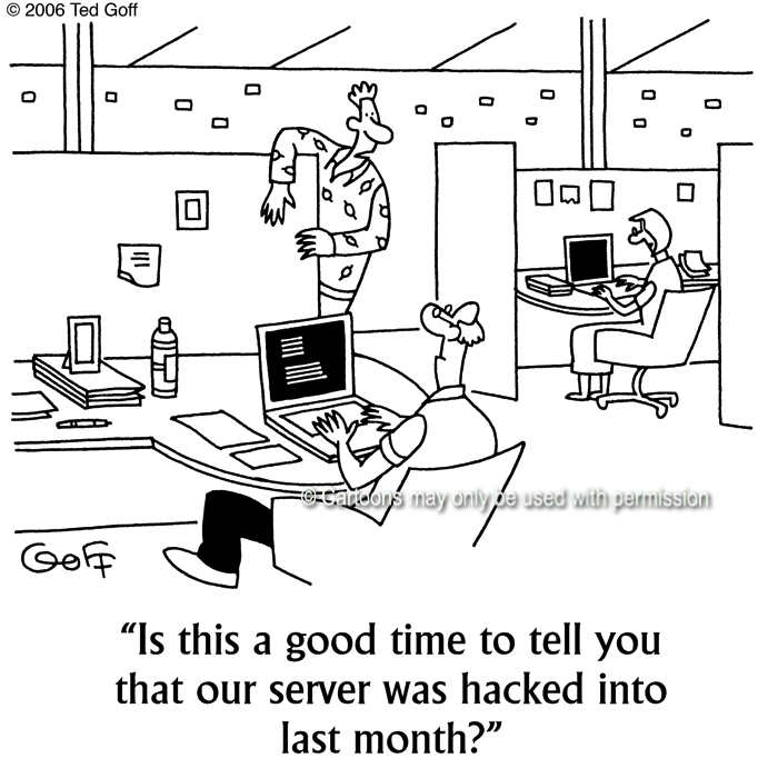 Cartoon about computer
