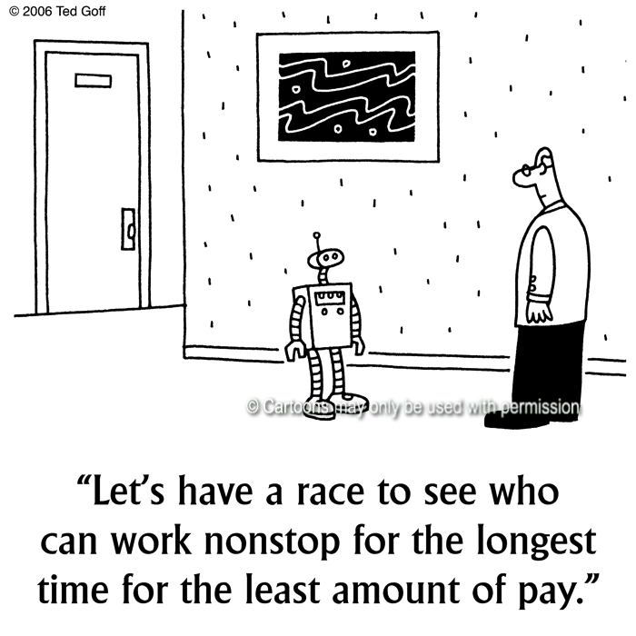 Cartoon about computer