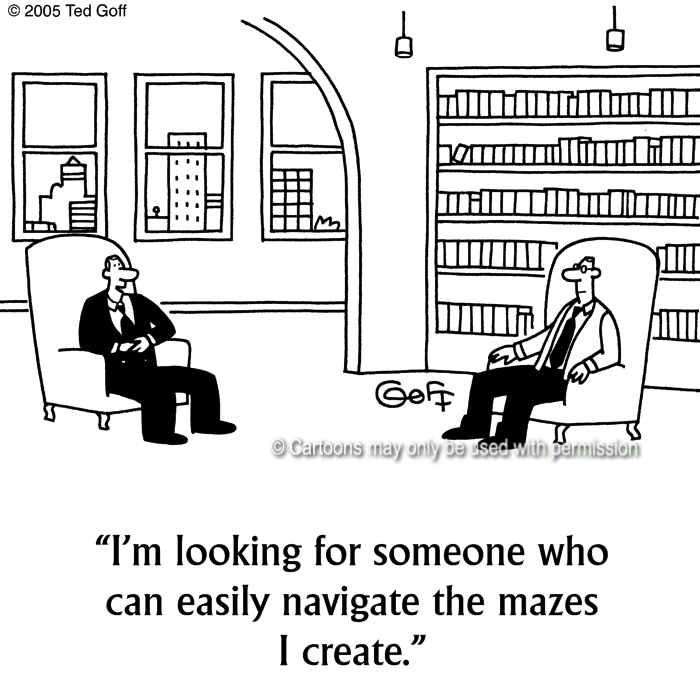 Cartoon about management