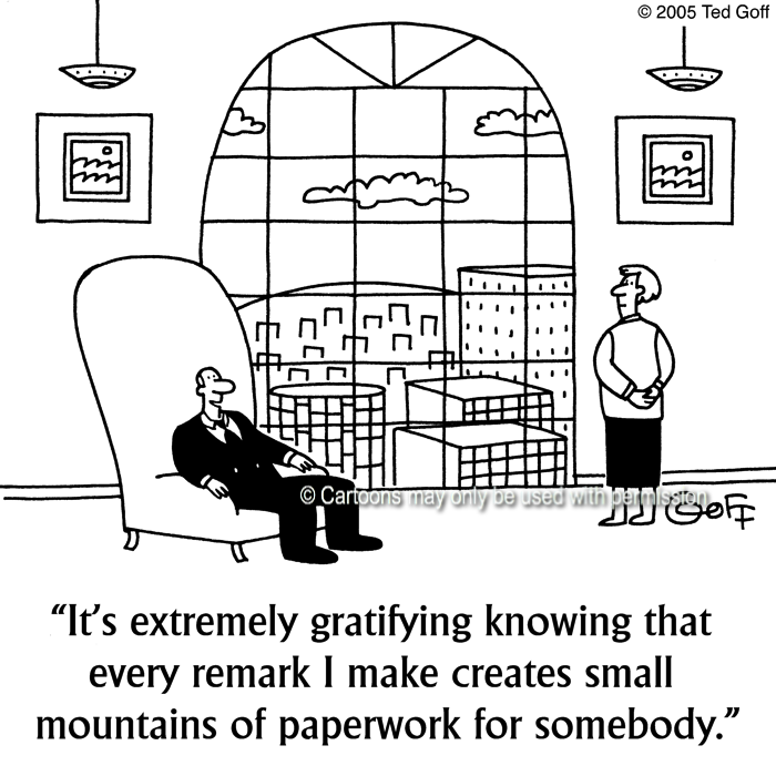 Cartoon about management