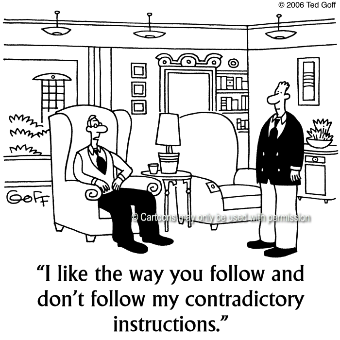 Cartoon about management