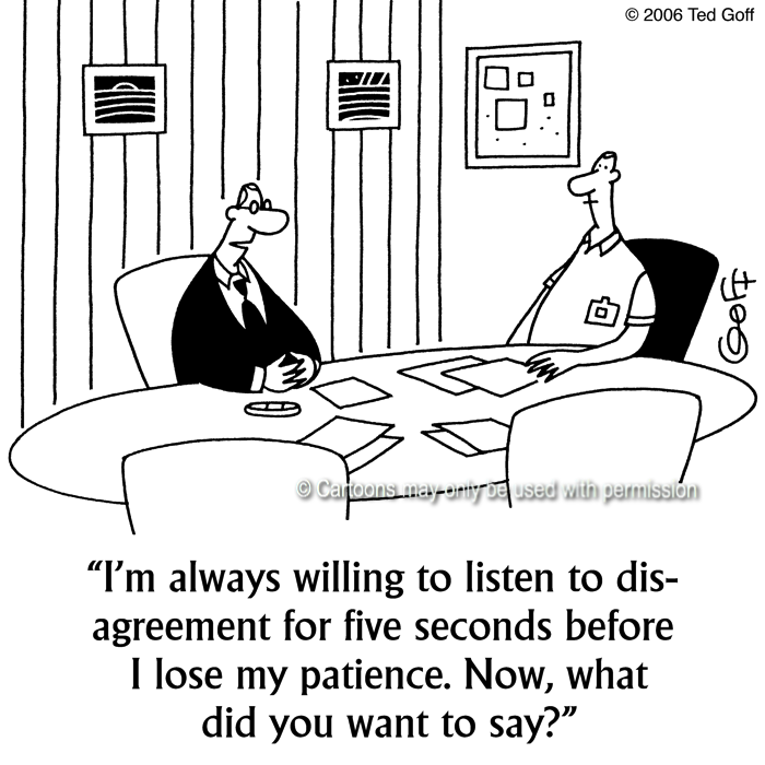 Cartoon about management