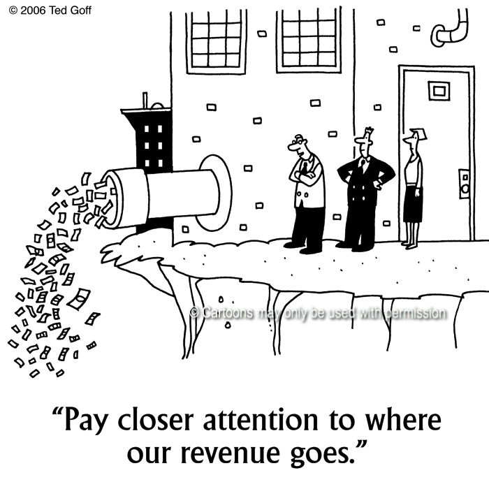 Cartoon about financial