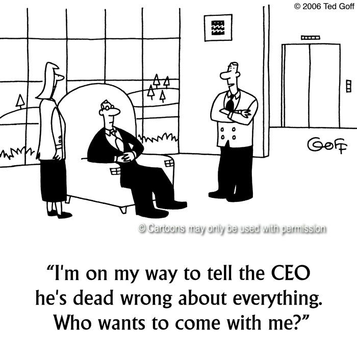 Cartoon about management