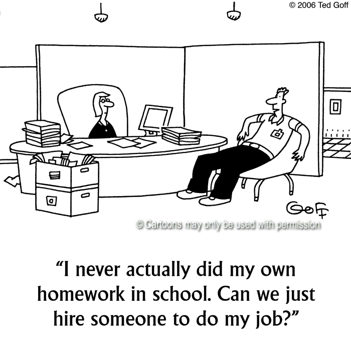 Cartoon about office