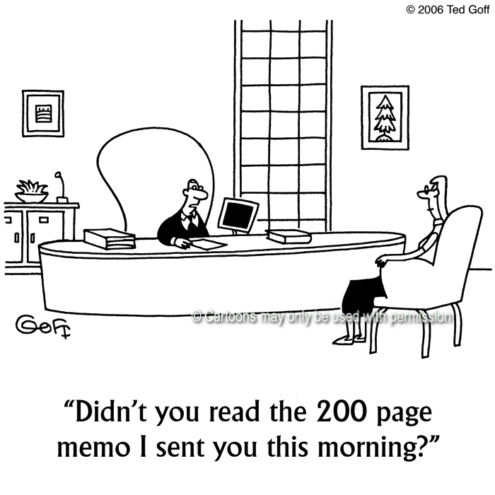 Cartoon about management