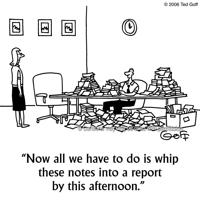 Cartoon about office