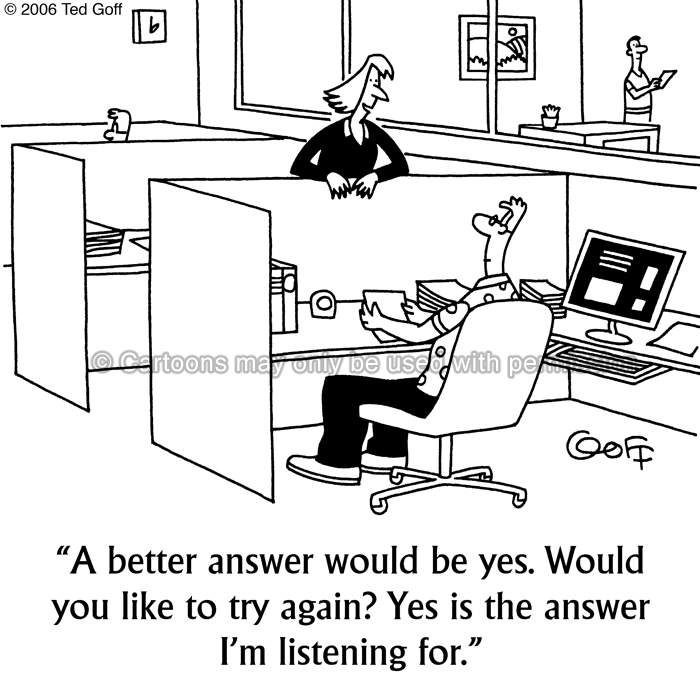 Cartoon about office