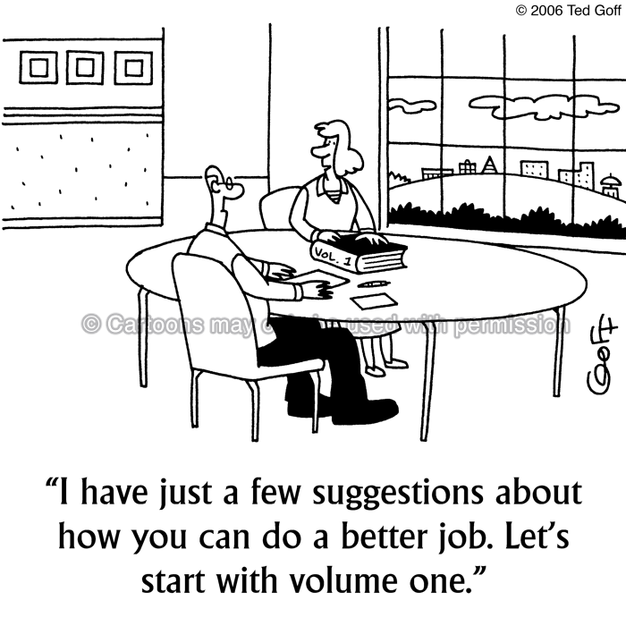 Cartoon about management