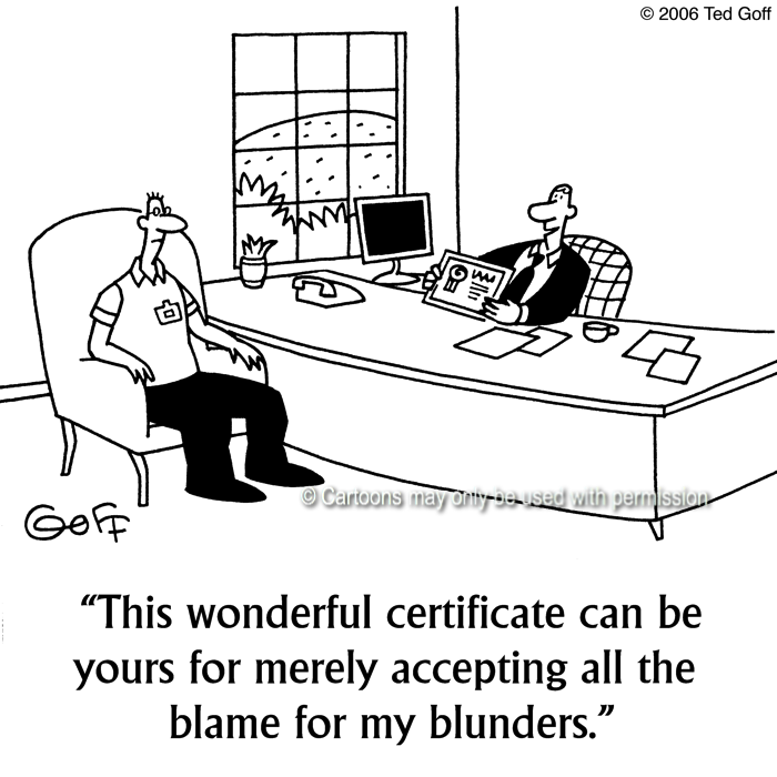 Cartoon about management