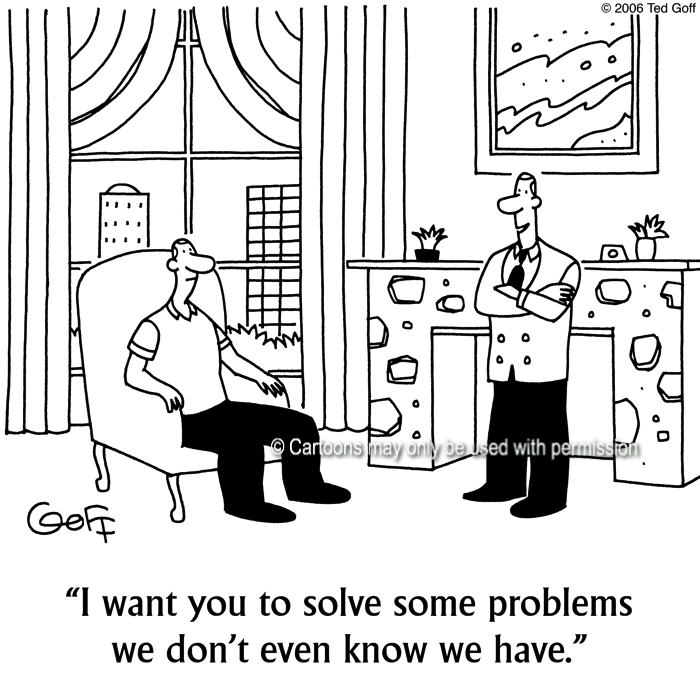 Cartoon about management