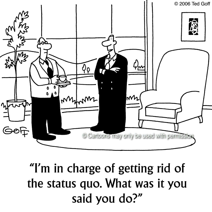 Cartoon about management