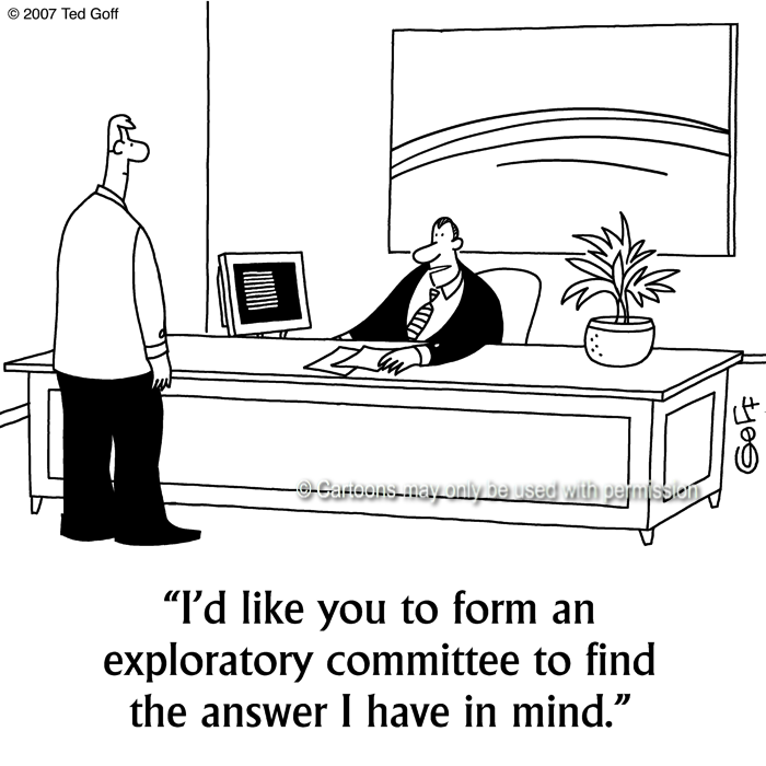 Cartoon about management