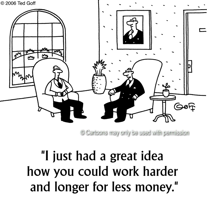 Cartoon about management