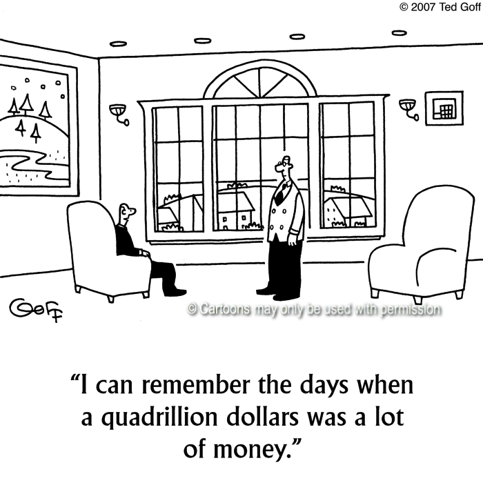 Cartoon about financial