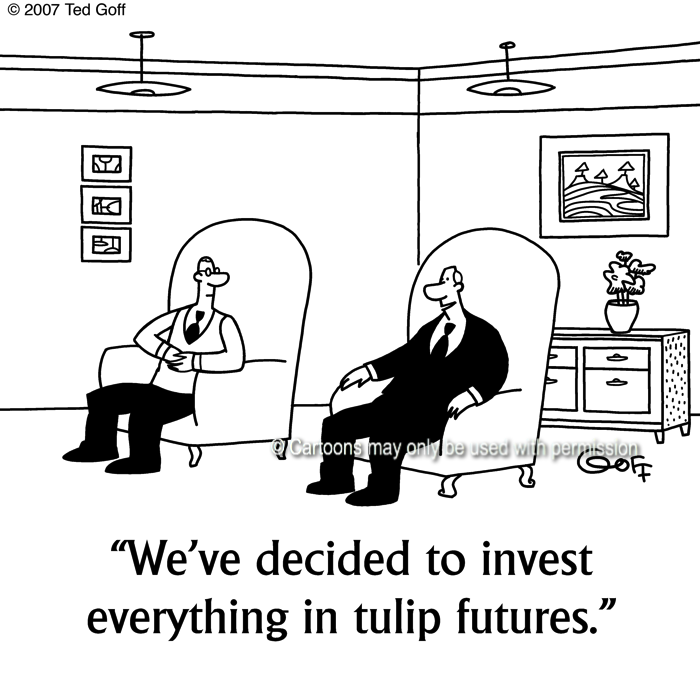 Cartoon about financial