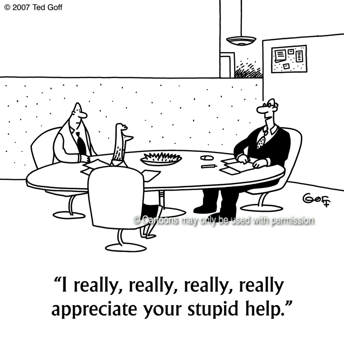 Cartoon about management