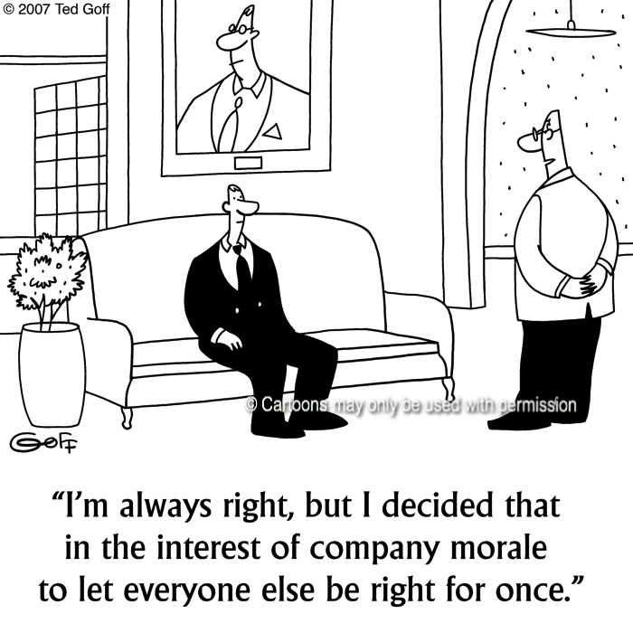 Cartoon about management