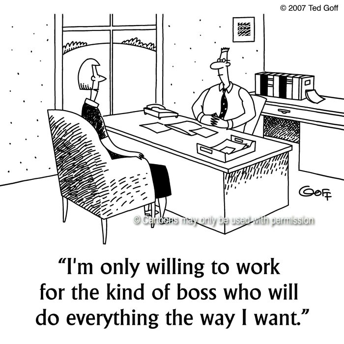 Cartoon about office
