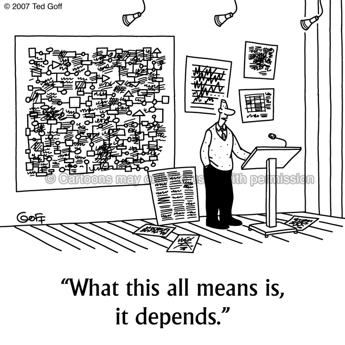 Cartoon about financial