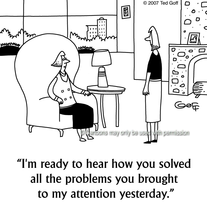 Cartoon about management