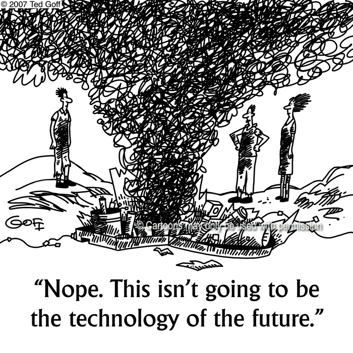 Cartoon about computer