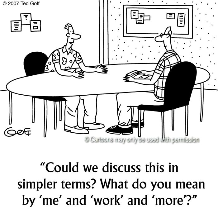 Cartoon about management
