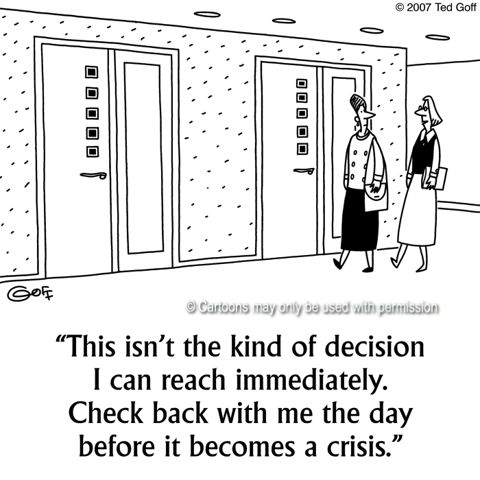 Cartoon about management