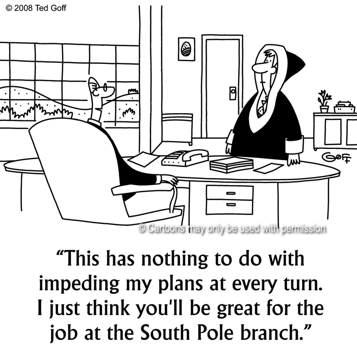 Cartoon about management