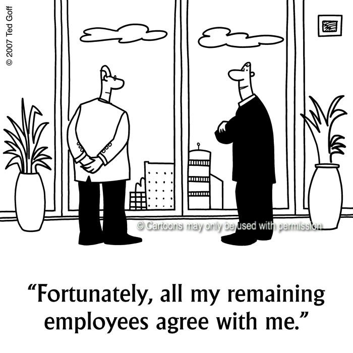 Cartoon about management