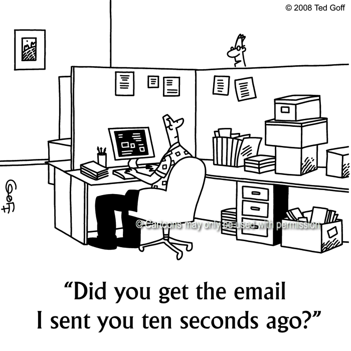Cartoon about computer