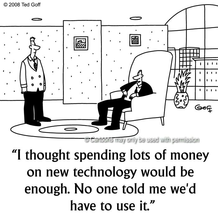 Cartoon about computer