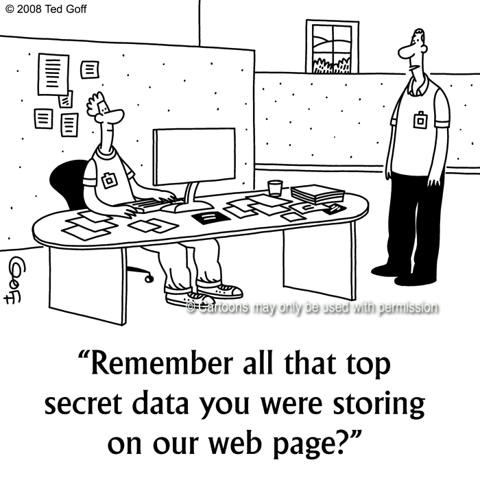 Cartoon about computer