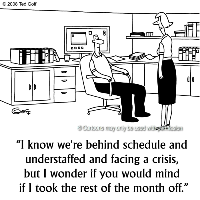 Cartoon about management